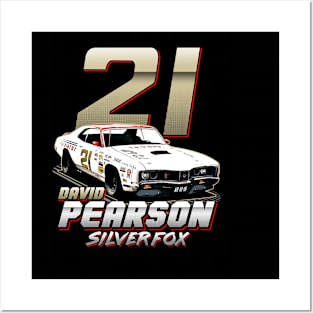 David Pearson 21 Silver Fox 70s Retro Posters and Art